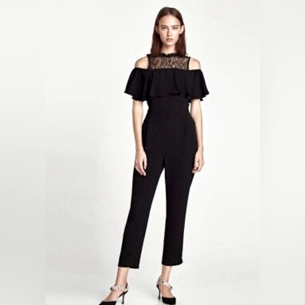 Zara Basic Jumpsuit with lace